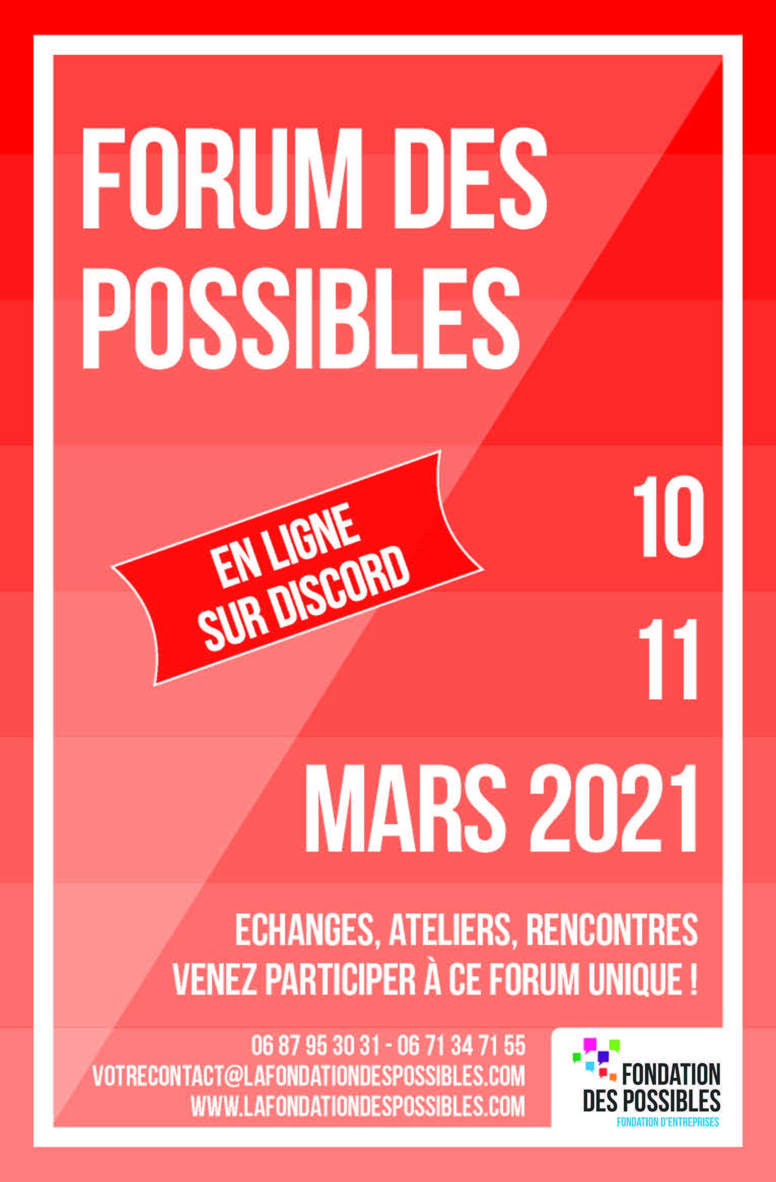 Affiche Forum des Possibles 2021